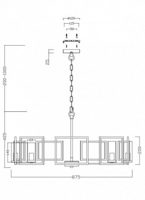Подвесная люстра Maytoni Bowi H009PL-08G в Стрежевом - strezevoi.mebel24.online | фото 4