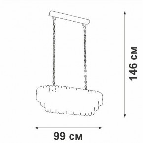 Подвесная люстра Vitaluce V5353 V5353-8/19 в Стрежевом - strezevoi.mebel24.online | фото 4