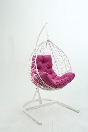 Подвесное кресло Бароло (белый/розовый) в Стрежевом - strezevoi.mebel24.online | фото