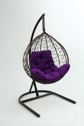 Подвесное кресло Бароло (коричневый/фиолетовый) в Стрежевом - strezevoi.mebel24.online | фото