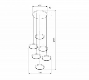 Подвесной светильник Eurosvet Crespella 90034/6 золото в Стрежевом - strezevoi.mebel24.online | фото 5