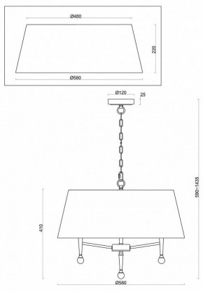 Подвесной светильник Freya Rosemary FR2190PL-05N1 в Стрежевом - strezevoi.mebel24.online | фото 5