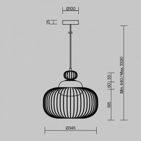 Подвесной светильник Maytoni Levitation MOD376PL-01G в Стрежевом - strezevoi.mebel24.online | фото 5