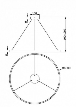 Подвесной светильник Maytoni Rim MOD058PL-L65BSK в Стрежевом - strezevoi.mebel24.online | фото 4