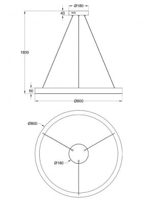 Подвесной светильник Maytoni Saturno MOD415PL-L60BS4K в Стрежевом - strezevoi.mebel24.online | фото 4