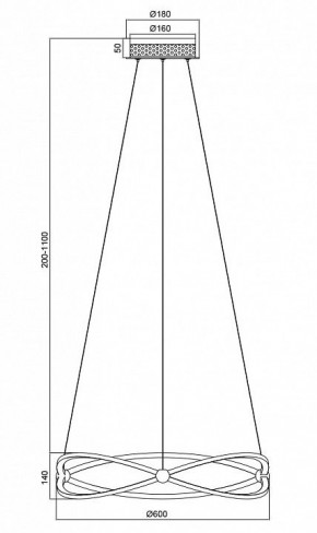 Подвесной светильник Maytoni Weave MOD062PL-L45CH3K в Стрежевом - strezevoi.mebel24.online | фото 5