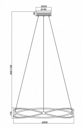 Подвесной светильник Maytoni Weave MOD062PL-L56CH3K в Стрежевом - strezevoi.mebel24.online | фото 5