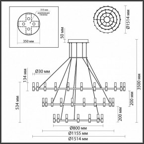 Подвесной светильник Odeon Light Candel 5009/204L в Стрежевом - strezevoi.mebel24.online | фото 5