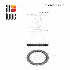 Подвесной светильник ST-Luce Lucchero SL6105.213.01 в Стрежевом - strezevoi.mebel24.online | фото 6