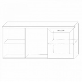 Полка навесная 4 Сиена в Стрежевом - strezevoi.mebel24.online | фото 3