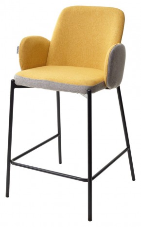 Полубарный стул NYX (H=65cm) VF106 желтый / VF120 серый М-City в Стрежевом - strezevoi.mebel24.online | фото 1