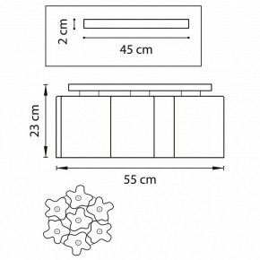 Потолочная люстра Lightstar Nubi 802073 в Стрежевом - strezevoi.mebel24.online | фото 2