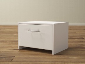 PROxSON Тумба Varna (ЛДСП Белая+экокожа Белый/Белый) 51x40 в Стрежевом - strezevoi.mebel24.online | фото
