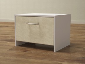 PROxSON Тумба Varna (ЛДСП Белая+ткань Белый/Savana Milk (молочный)) 51x40 в Стрежевом - strezevoi.mebel24.online | фото