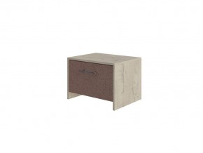 PROxSON Тумба Varna (ЛДСП+ткань Бунратти/Tesla Брауни) 51x40 в Стрежевом - strezevoi.mebel24.online | фото