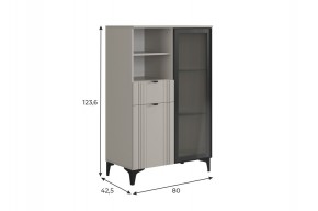 РИЧ Комод 2 со стеклом в Стрежевом - strezevoi.mebel24.online | фото 2