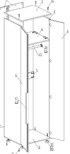 Шкаф 2-ств. для одежды "Лео" в Стрежевом - strezevoi.mebel24.online | фото 2
