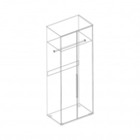 Шкаф 2-ств. для одежды "Лео" в Стрежевом - strezevoi.mebel24.online | фото 3