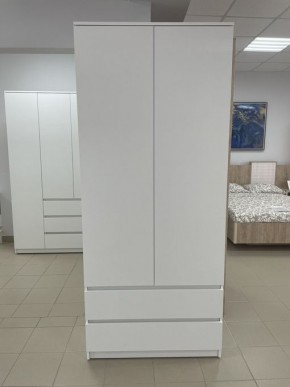 Шкаф 2-ств. с 2 ящиками "Бьянко" в Стрежевом - strezevoi.mebel24.online | фото 3
