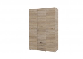 Шкаф 3-х створчатый с ящиками VICTOR (Сонома) в Стрежевом - strezevoi.mebel24.online | фото