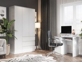 Шкаф 3-ств. с 3 ящиками "Бьянко" в Стрежевом - strezevoi.mebel24.online | фото 4