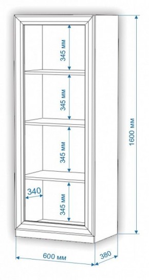 Шкаф для белья Нобиле ВтН-ФГД в Стрежевом - strezevoi.mebel24.online | фото 2