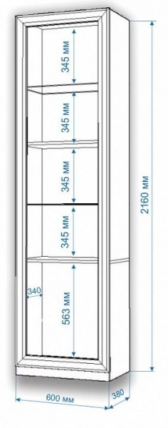Шкаф для белья Нобиле ВтВ-ФГД-ФГК в Стрежевом - strezevoi.mebel24.online | фото 3