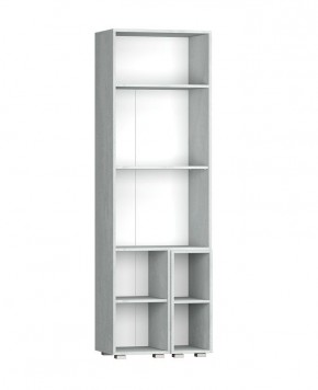 Шкаф Эльза (Бетонный Камень/Белый) в Стрежевом - strezevoi.mebel24.online | фото 3