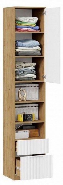 Шкаф комбинированный Хилтон Исп. 2 в Стрежевом - strezevoi.mebel24.online | фото 5