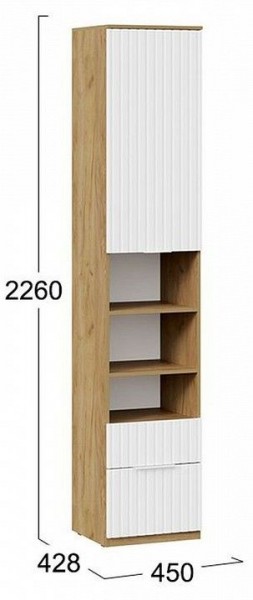 Шкаф комбинированный Хилтон Исп. 2 в Стрежевом - strezevoi.mebel24.online | фото 8