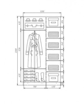 Шкаф-купе ХИТ 22-4-12-88 (420) в Стрежевом - strezevoi.mebel24.online | фото 5