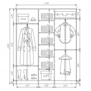 Шкаф-купе ХИТ 22-4-18-888 (420) в Стрежевом - strezevoi.mebel24.online | фото 2