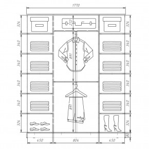 Шкаф-купе ХИТ 22-4-20/2-222 (420) в Стрежевом - strezevoi.mebel24.online | фото 2