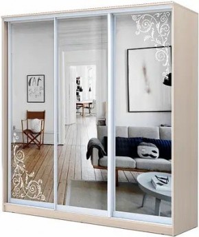 Шкаф-купе ХИТ 22-4-20-656 ОРНАМЕНТ в Стрежевом - strezevoi.mebel24.online | фото