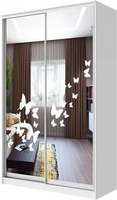Шкаф-купе ХИТ 24-14-66 БАБОЧКИ в Стрежевом - strezevoi.mebel24.online | фото