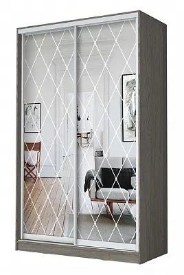 Шкаф-купе ХИТ 24-15-66 РОМБ БОЛЬШОЙ в Стрежевом - strezevoi.mebel24.online | фото