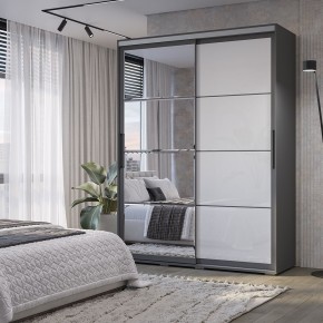 Шкаф-купе Крафт-6 1.6 м ШКК-06 (графит) в Стрежевом - strezevoi.mebel24.online | фото 1