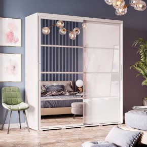 Шкаф-купе Крафт-6 1.6 м ШКК-06 (ясень белый) в Стрежевом - strezevoi.mebel24.online | фото