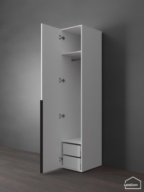 Шкаф Linnea MHR-1-3 2050х400х510 (Белый-М 11.1.1) в Стрежевом - strezevoi.mebel24.online | фото 5
