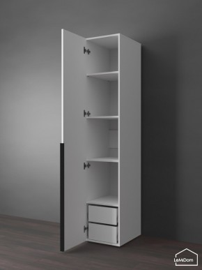Шкаф Linnea MHR-1-3 2050х400х510 (Белый-М 11.1.2) в Стрежевом - strezevoi.mebel24.online | фото 5