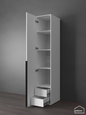 Шкаф Linnea MHR-1-3 2050х400х510 (Белый-М 11.1.2) в Стрежевом - strezevoi.mebel24.online | фото 6