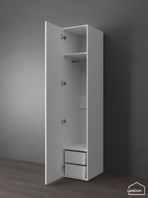 Шкаф Linnea MHR-1PO-3 2050х400х510 (Белый-М 11.1.2) в Стрежевом - strezevoi.mebel24.online | фото 4