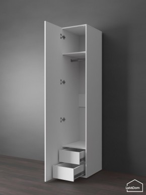 Шкаф Linnea MHR-1PO-3 2050х400х510 (Белый-М 11.1.2) в Стрежевом - strezevoi.mebel24.online | фото 5