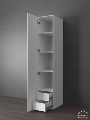Шкаф Linnea MHR-1PO-4 2050х400х510 (Белый-М 11.1.2) в Стрежевом - strezevoi.mebel24.online | фото 4