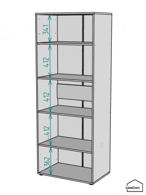 Шкаф Linnea MHR-2PO-2 2050х800х510 (Белый-М 11.1.2) в Стрежевом - strezevoi.mebel24.online | фото 3