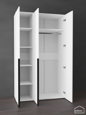 Шкаф Linnea MHR-3-1 2050х1200х510 (Белый-М 11.1.2) в Стрежевом - strezevoi.mebel24.online | фото 4