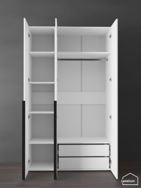 Шкаф Linnea MHR-3-2 2050х1200х510 (Белый-М 11.1.2) в Стрежевом - strezevoi.mebel24.online | фото 5