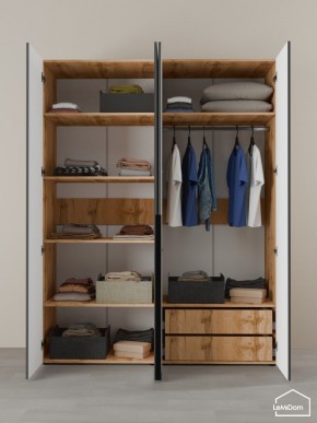 Шкаф Linnea MHR-4-2 2050х1600х510 (ДВ-М 11.1.25) в Стрежевом - strezevoi.mebel24.online | фото 6