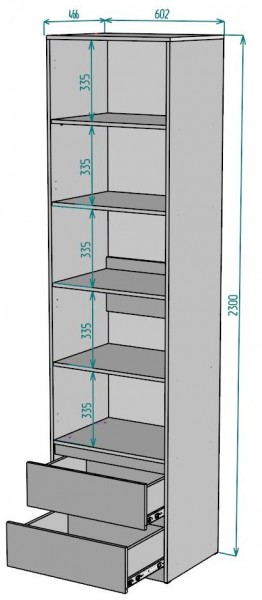 Шкаф Мальта H163 в Стрежевом - strezevoi.mebel24.online | фото 2