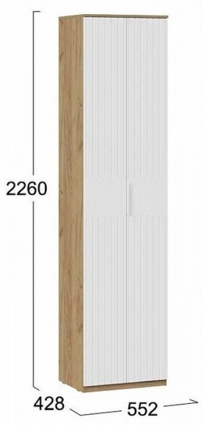 Шкаф платяной Хилтон Исп. 2 в Стрежевом - strezevoi.mebel24.online | фото 7